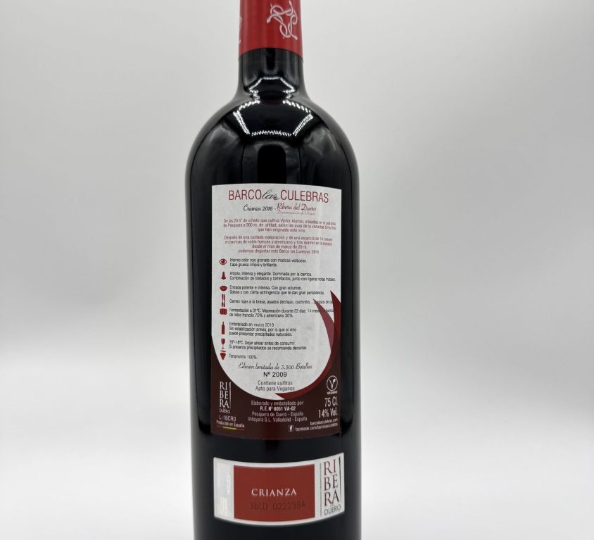 BARCO LAS CULEBRAS CRIANZA 2019